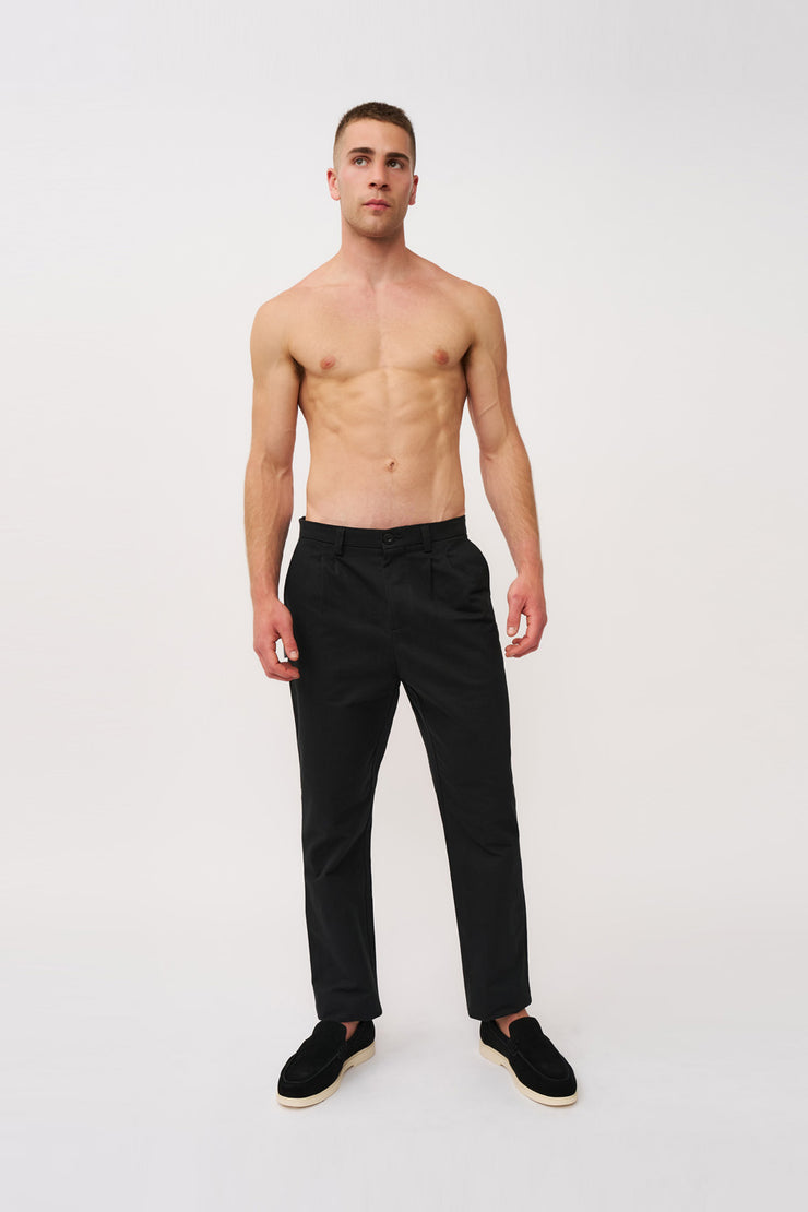 Dean Pleat Front Pant | Final Sale - Black