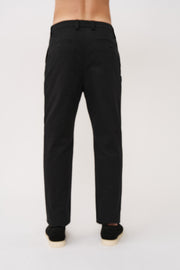 Dean Pleat Front Pant - Black