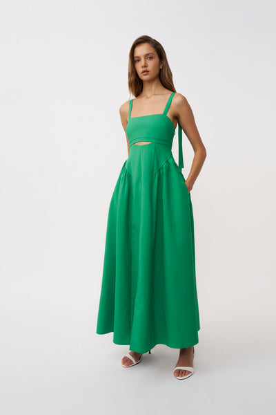 Destiny Ankle Dress - Green