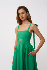 Destiny Ankle Dress - Green