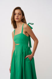 Destiny Ankle Dress - Green