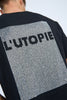 Diamante L'utopie Tee - Black Silver Diamante