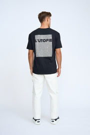 Diamante L'utopie Tee - Black Silver Diamante