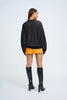 Digital Daisy Knit Sweater - Black Orange