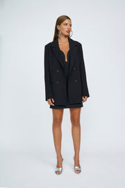 Dina Double Breasted Blazer - Black