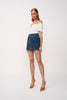 Eclipse Denim Mini Skirt - Dark Blue Denim