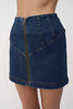 Eclipse Denim Mini Skirt - Dark Blue Denim