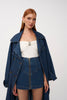 Eclipse Denim Mini Skirt - Dark Blue Denim