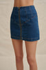 Eclipse Denim Mini Skirt - Dark Blue Denim