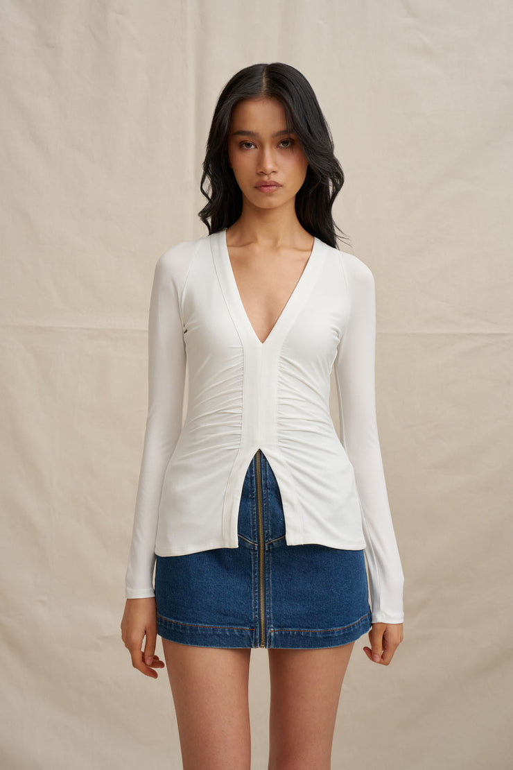 Eclipse Denim Mini Skirt - Dark Blue Denim