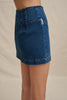 Eclipse Denim Mini Skirt - Dark Blue Denim
