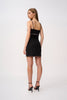 Enza Diamante Mini Dress - Black Multi