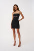 Enza Diamante Mini Dress - Black Multi