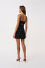 Enza Diamante Mini Dress - Black Multi