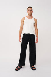 Ethan Contrast Pocket Jean | Final Sale - Black Ivory