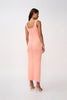 Eco Bead Knit Midi Dress- Peach