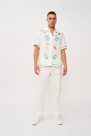 Fiori Applique Shirt - Mens