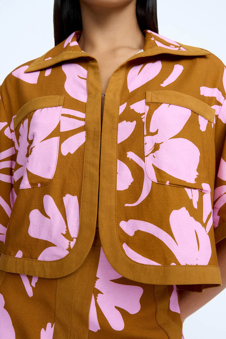 Flor De Jean Shirt | Final Sale - Pink Clay