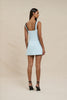 Flower Form Mini Dress - Black Blue
