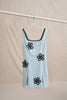 Flower Form Mini Dress - Black Blue