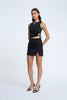 Fold Shift Mini Skirt - Black