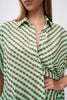 Geo Stripe Shirt - Green Brown Multi