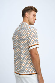 Gino Grid Sun Shirt - Brown Multi
