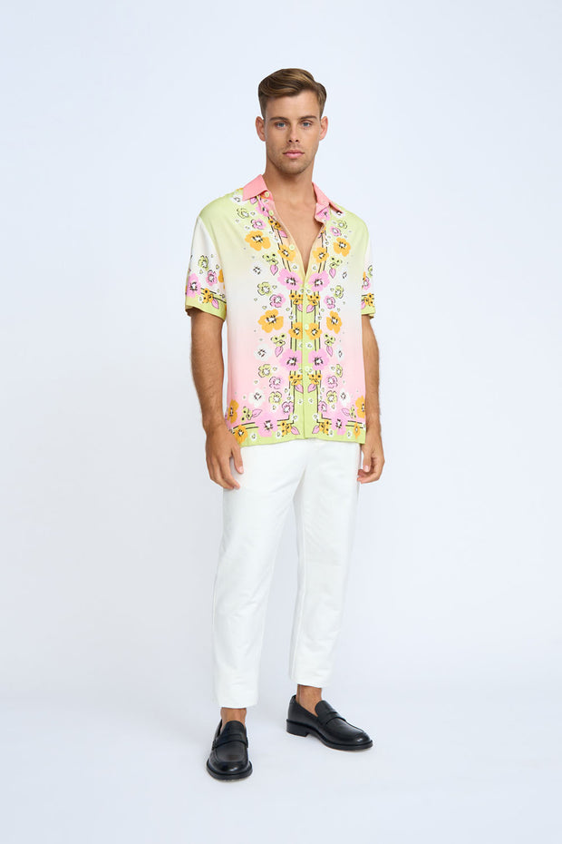 Golden Floral Sun Shirt | Final Sale - Multi Floral