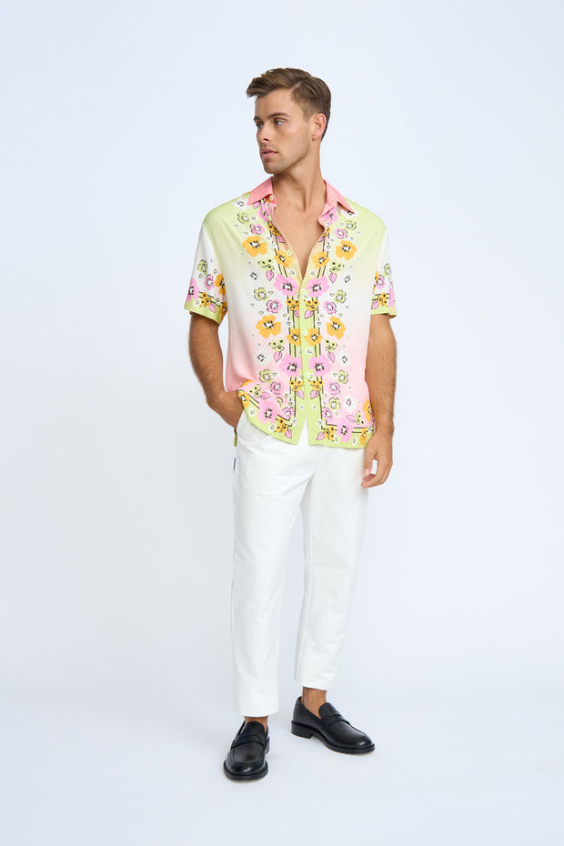 Golden Floral Sun Shirt | Final Sale - Multi Floral