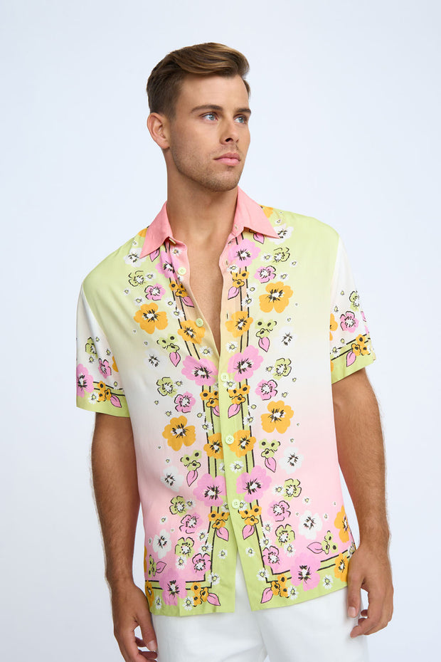 Golden Floral Sun Shirt | Final Sale - Multi Floral