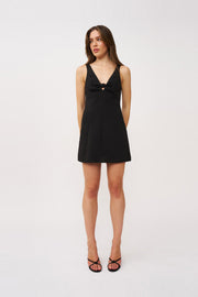 Harper Mini Shift Dress - Black