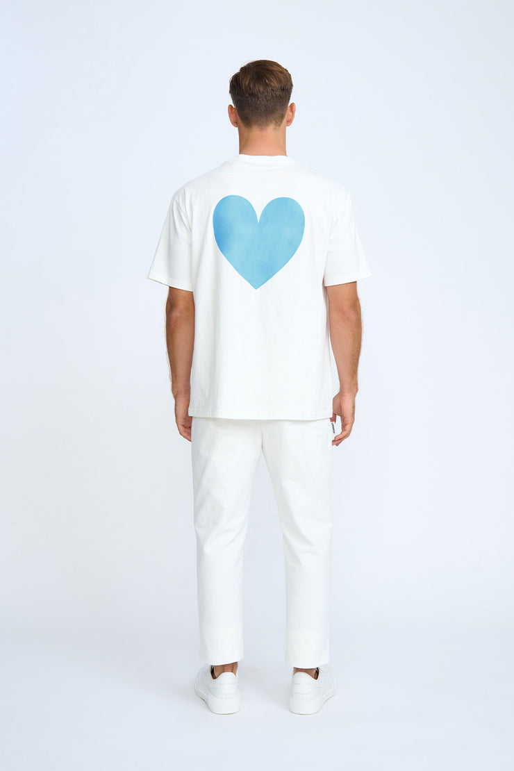 Heart Back Tee - White