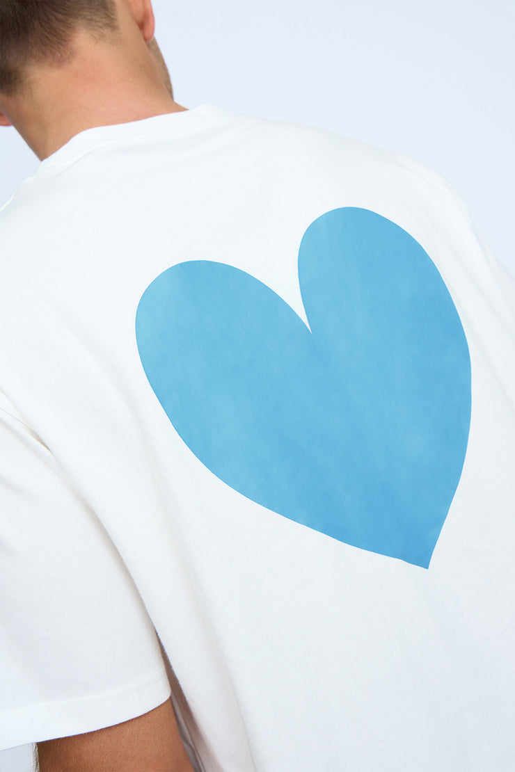 Heart Back Tee - White