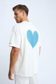Heart Back Tee - White