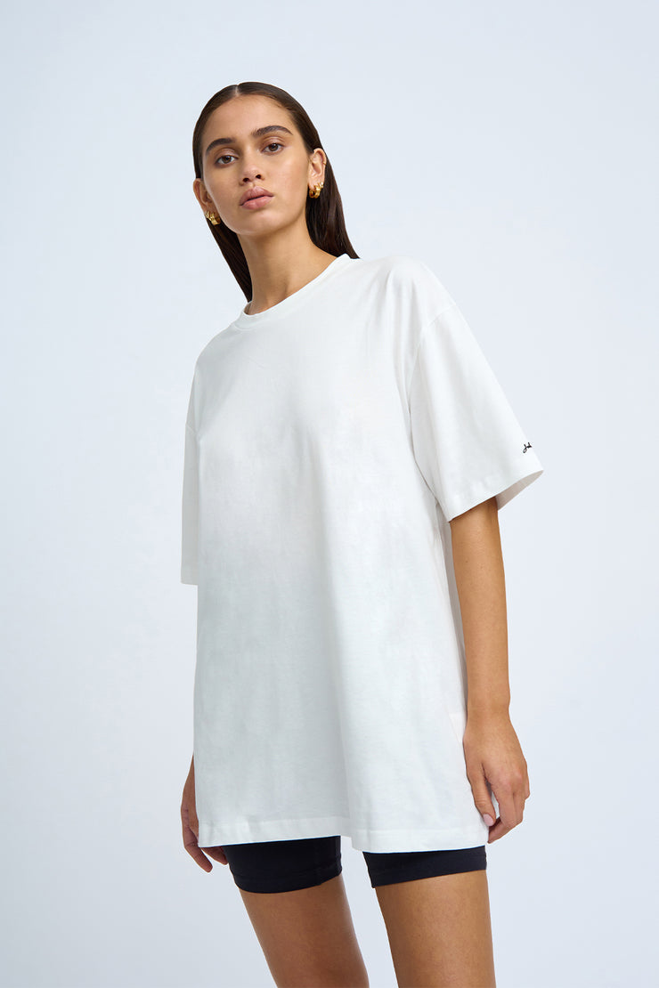 Heart Back Tee - Ivory Lime