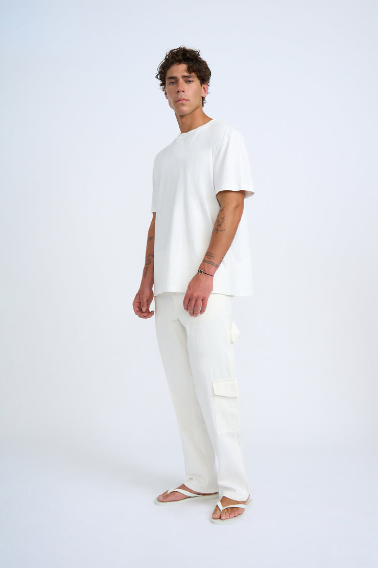Heart Back Tee - Ivory Lime