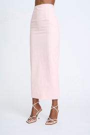 Ida Structured Ankle Skirt - Soft Pink