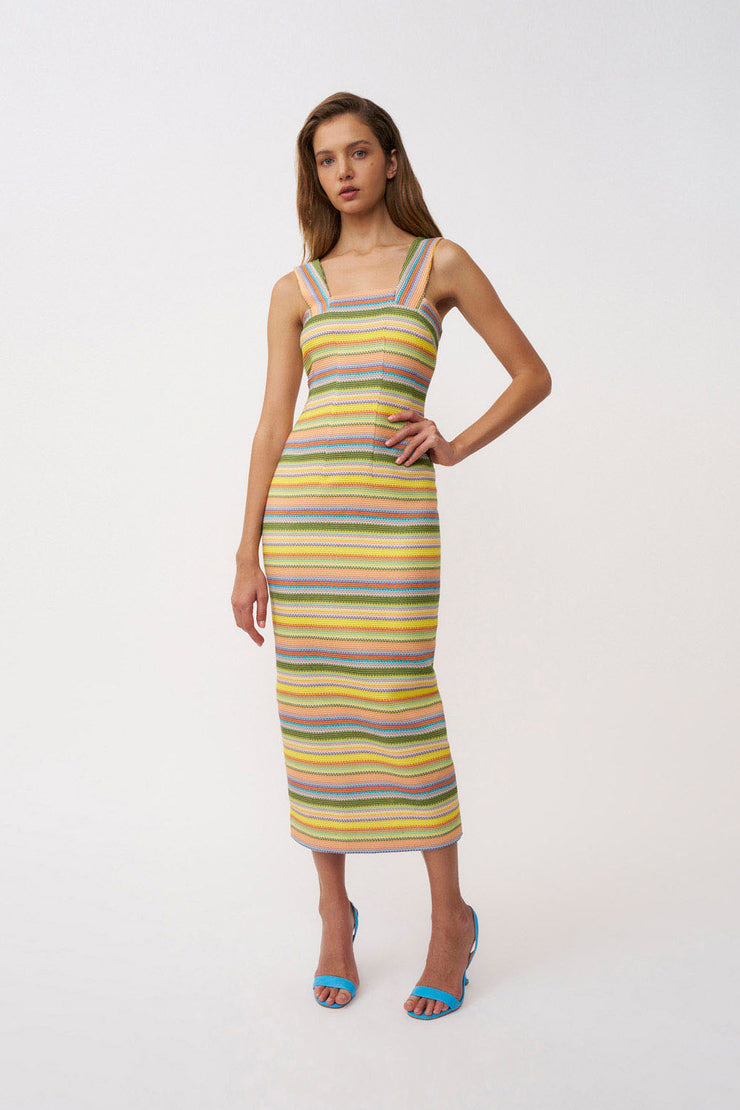 Isabella Weave Dress - Multi Colour