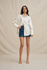 Jewel Button Shirt - Ivory