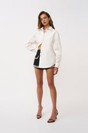 Jewel Button Shirt - Ivory