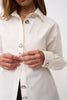 Jewel Button Shirt - Ivory