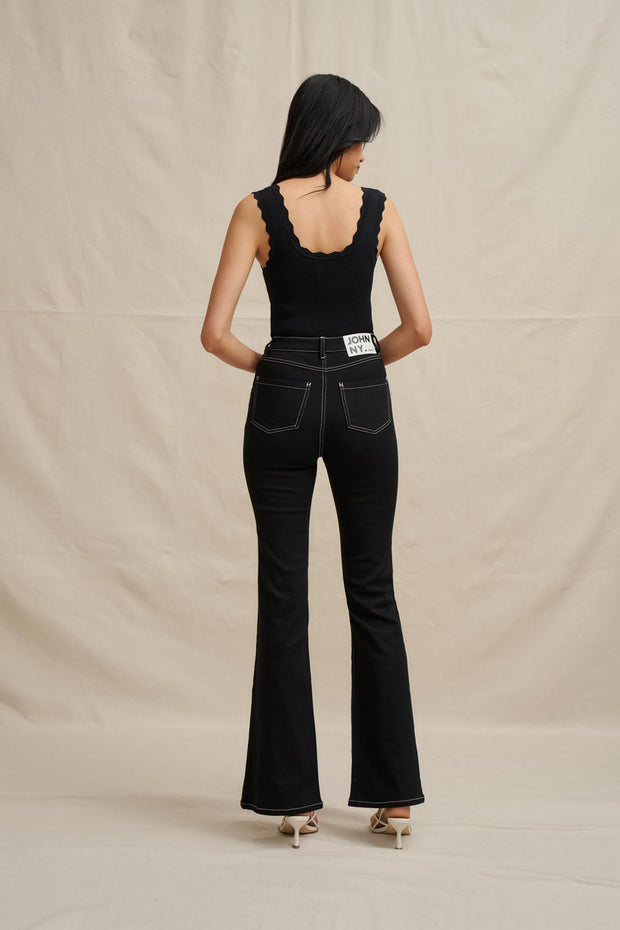 Johnny Flare Jean - Black