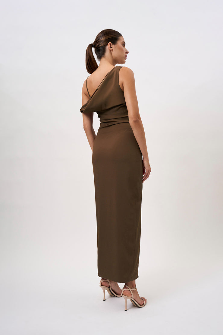 Juliet Ankle Dress - Chocolate