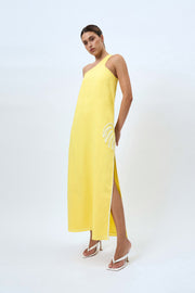 Lemonade Palms One Shoulder Sun Dress - Lemonade