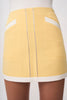 Lemon Splice Mini Skirt | Final Sale - Yellow Ivory