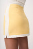 Lemon Splice Mini Skirt - Yellow Ivory