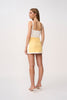 Lemon Splice Mini Skirt | Final Sale - Yellow Ivory