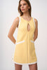 Lemon Splice Shift Mini Dress | Final Sale - Yellow Ivory