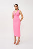 Lina Loop Midi Dress - Pink