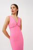 Lina Loop Midi Dress - Pink